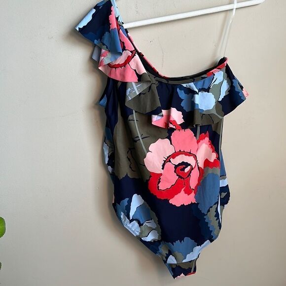 Motherhood Maternity BEACH BUMP Swimsuit L - Picture 2 of 9